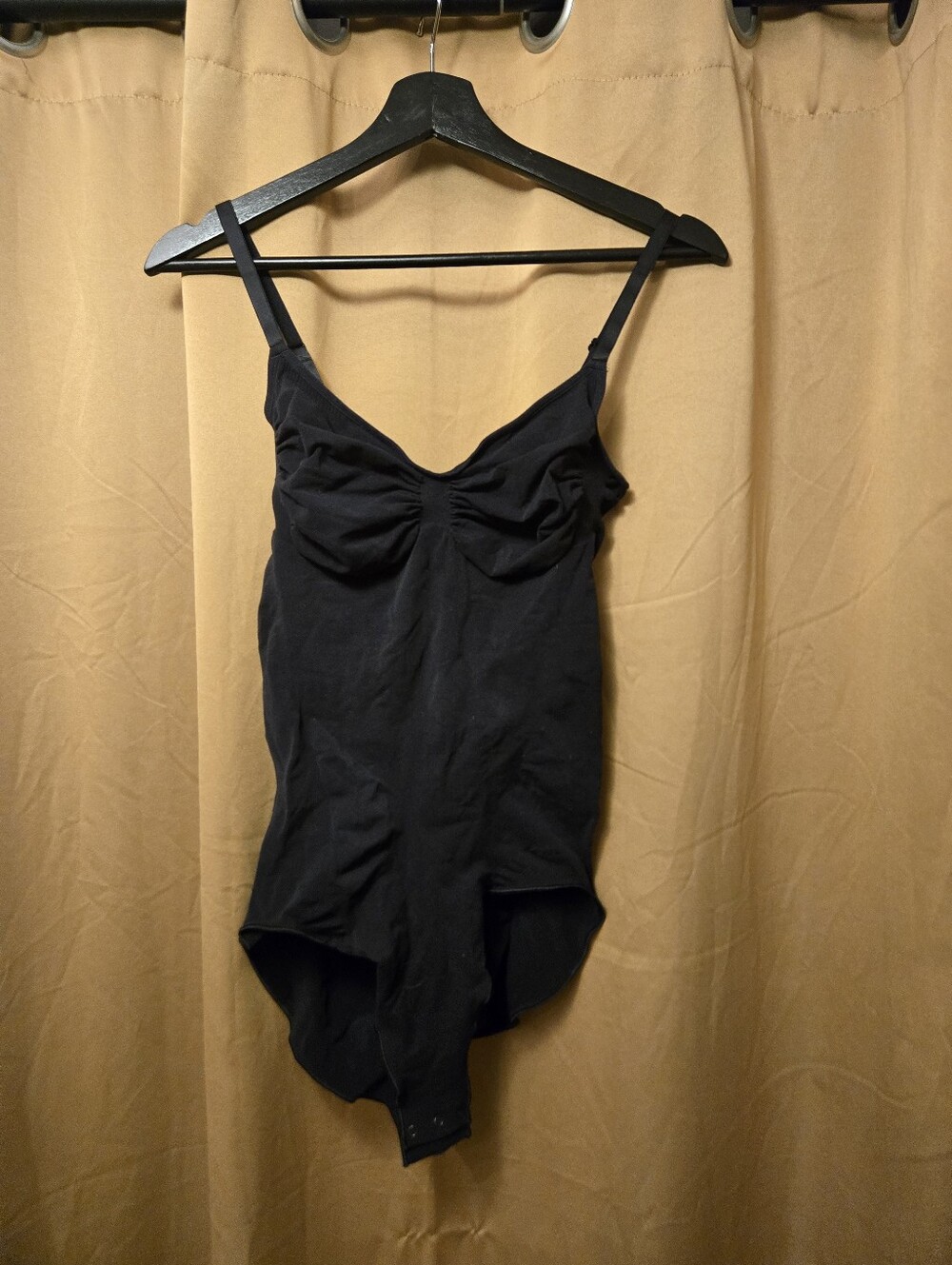 SKIMS 4x Black Bodysuit with Full Brief Bottom